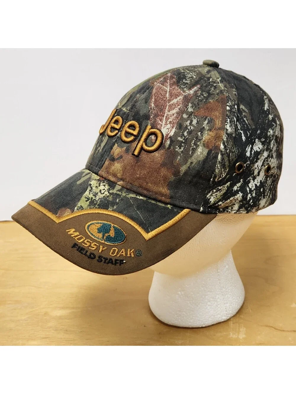 Vintage Jeep x Mossy Oak Field Staff Camouflage Hat Adjustable Baseball Cap